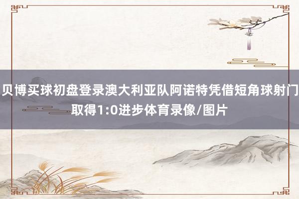 贝博买球初盘登录澳大利亚队阿诺特凭借短角球射门取得1:0进步体育录像/图片