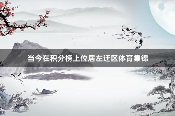 当今在积分榜上位居左迁区体育集锦