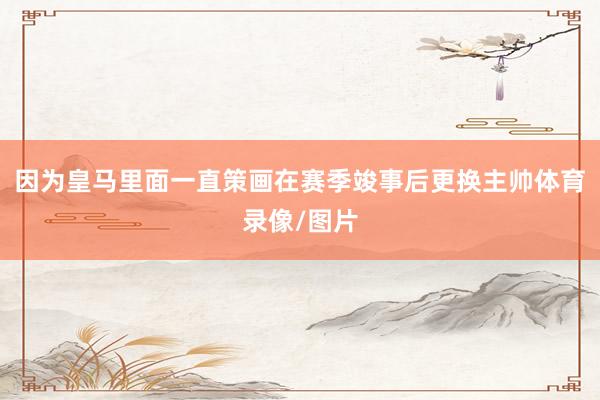 因为皇马里面一直策画在赛季竣事后更换主帅体育录像/图片